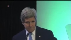 2014-02-16 美國之音視頻新聞: 克里在印尼警告全球氣候變化問題