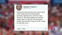 2019-01-14 美國之音視頻新聞: 特朗普總統警告﹕土耳其不可攻擊庫爾德人