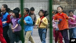 北京学校里的儿童