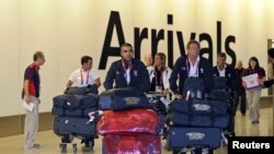 意大利奧運隊星期一到達倫敦希斯羅