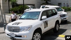 聯合國化武專家8月30日抵達敘利亞首都大馬士革。(資料照片)