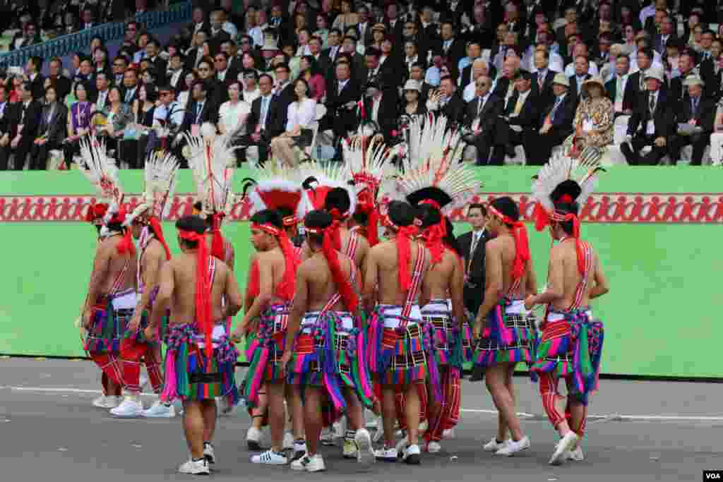 台灣總統蔡英文發表就職演說，2016年5月20日總統府前典禮（美國之音齊勇明攝影）